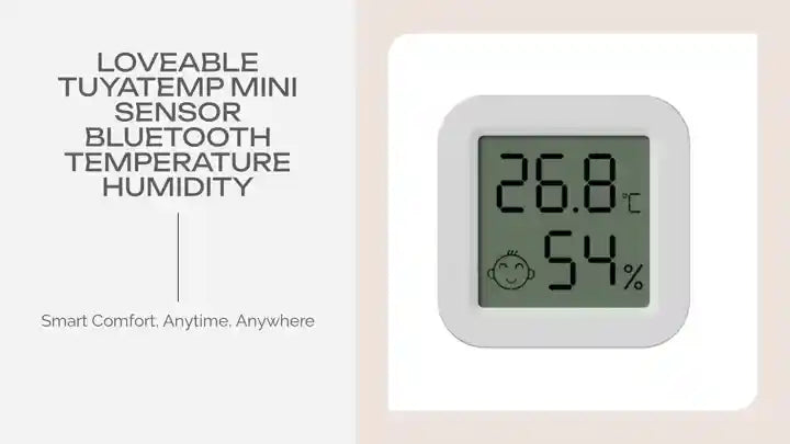 Loveable TuyaTemp Mini Sensor Bluetooth Temperature Humidity by@Outfy