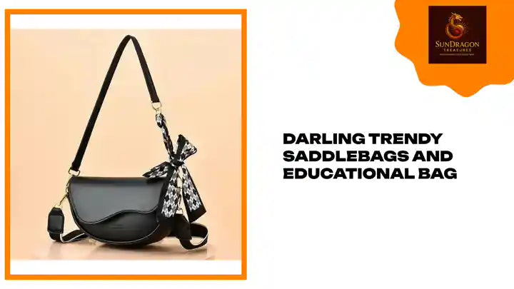 Darling Trendy Saddlebags and Educational Bag by@Outfy