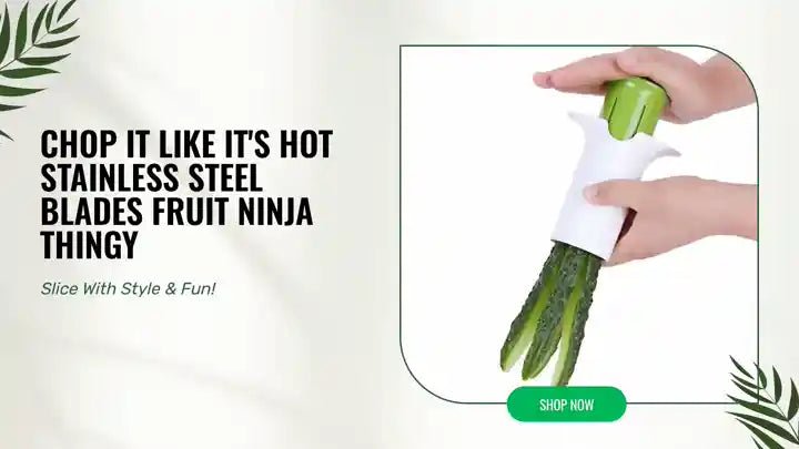 Chop It Like It's Hot Stainless Steel Blades Fruit Ninja Thingy by@Outfy