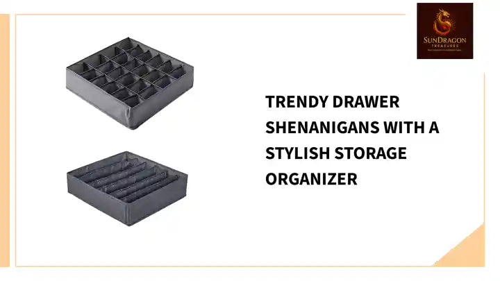 Trendy drawer shenanigans with a stylish storage organizer by@Outfy