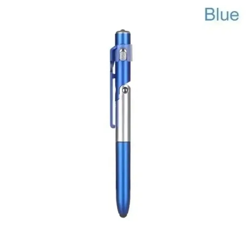 4 IN 1 Multifunction Touch Pen Ballpoint Pens with LED Light Folding Stand for Phone Holder Night Reading Stationery