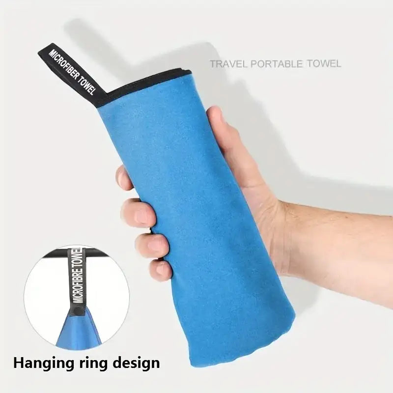 Ultra-Absorbent Microfiber Towel for Sports & Outdoor Activities - Quick-Drying Compact