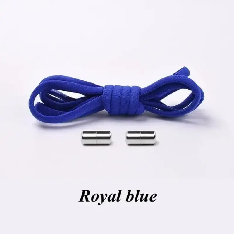 100cm Elastic No Tie Shoelaces Metal Lock Shoe Laces For Kids Adult Sneakers Quick Shoelaces Semicircle Shoestrings - 1
