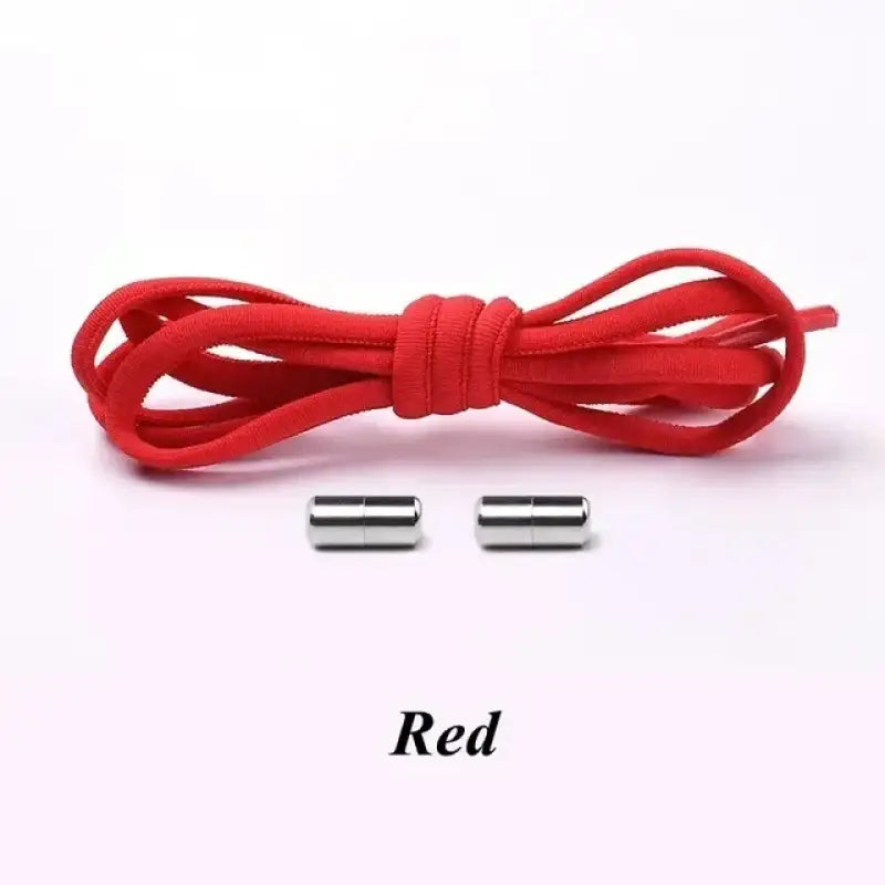 100cm Elastic No Tie Shoelaces Metal Lock Shoe Laces For Kids Adult Sneakers Quick Shoelaces Semicircle Shoestrings - 1