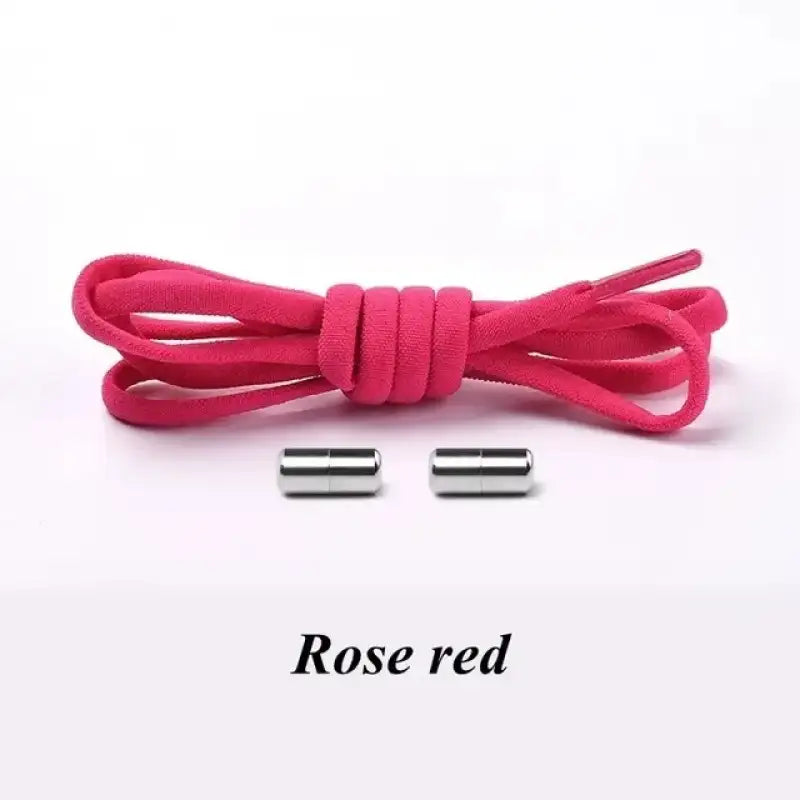 100cm Elastic No Tie Shoelaces Metal Lock Shoe Laces For Kids Adult Sneakers Quick Shoelaces Semicircle Shoestrings - 1