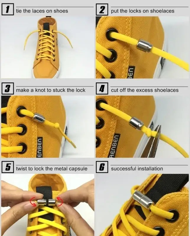 100cm Elastic No Tie Shoelaces Metal Lock Shoe Laces For Kids Adult Sneakers Quick Shoelaces Semicircle Shoestrings