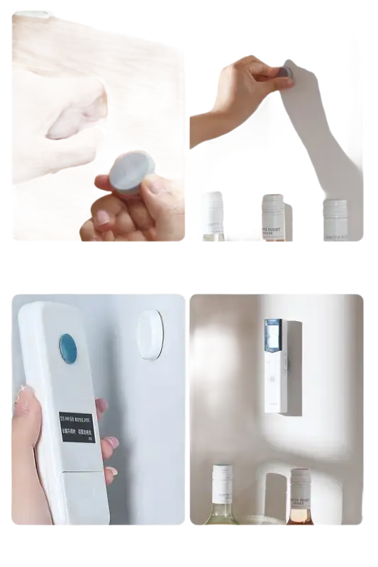 Adhesive wall mounting pads for Magnetix Wall Hooks in Remote Ruckus Invisible Key Organizer