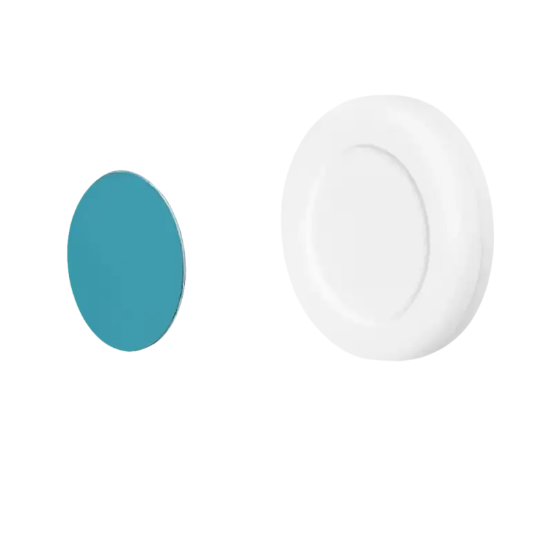 Two round adhesive pads for Magnetix Wall Hooks in the Remote Ruckus Invisible Key Organizer