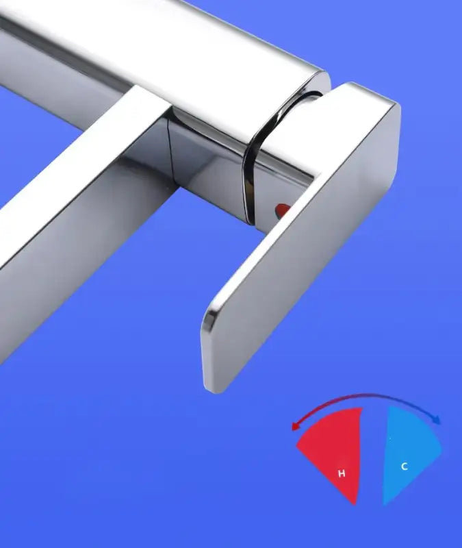 RETHME Gold faucet bathroom faucet metal stainless steel handle hot and cold mixer faucet square faucet beautiful