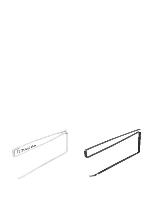 Iron hook rack with dimensions.