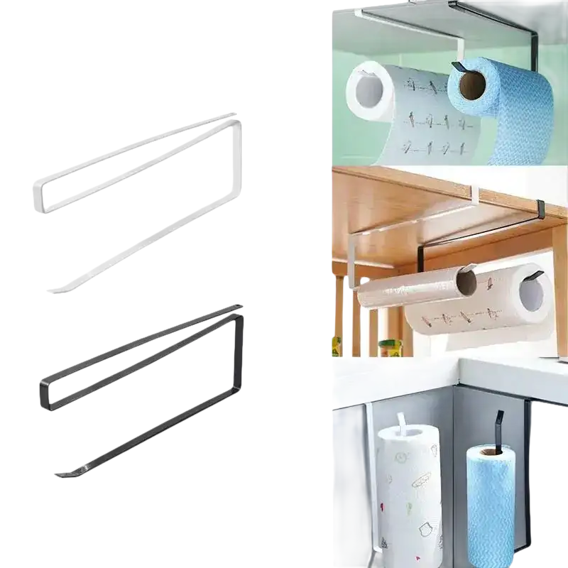 Over-the-cabinet paper towel holders.