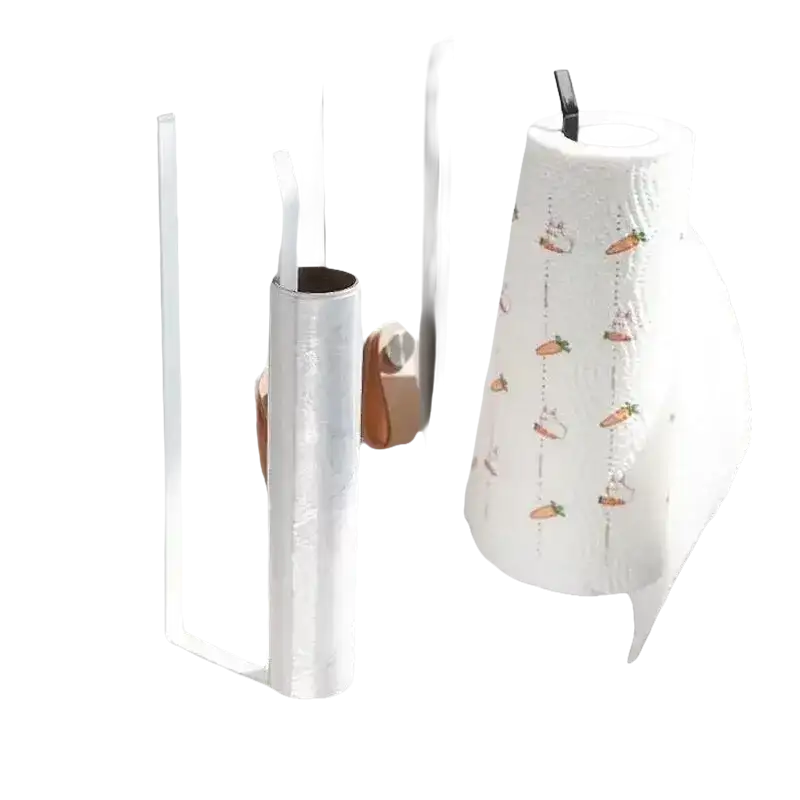 Over-the-cabinet paper towel holders.