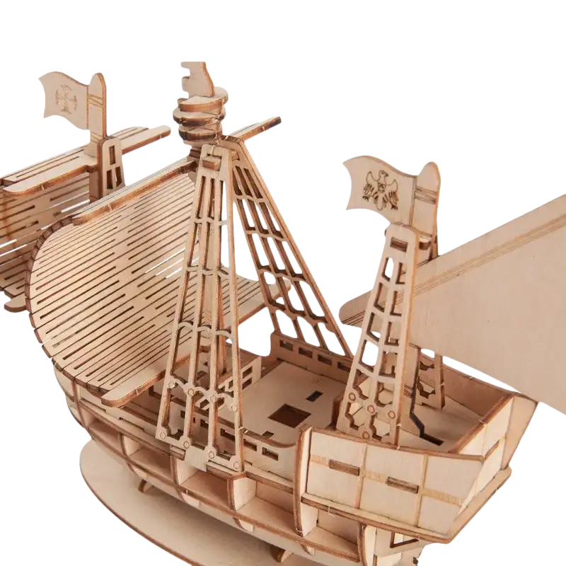 Wooden ship model.
