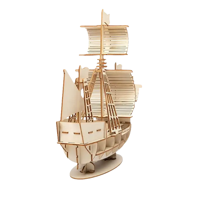 Wooden ship model.