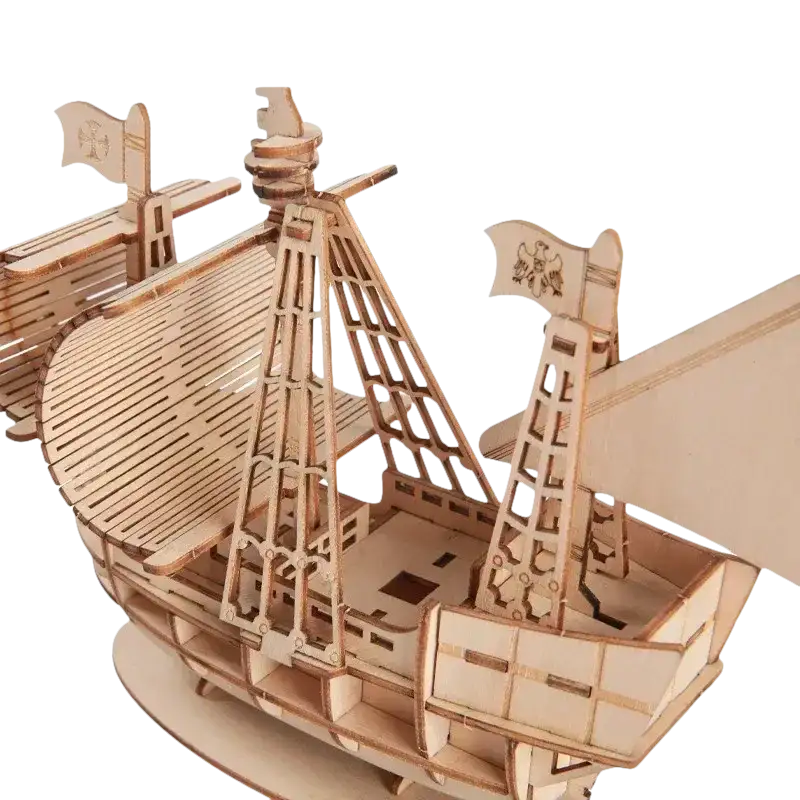 Wooden ship model.
