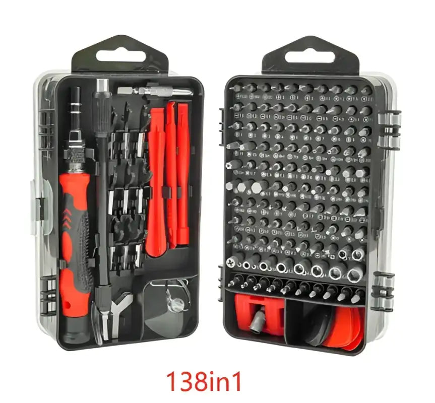 VersaFix Screwdriver Tool Set - Red / 138in1