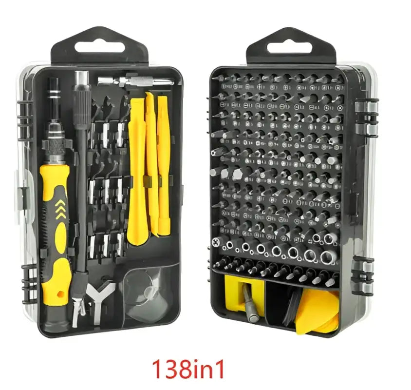 VersaFix Screwdriver Tool Set - Yellow / 138in1
