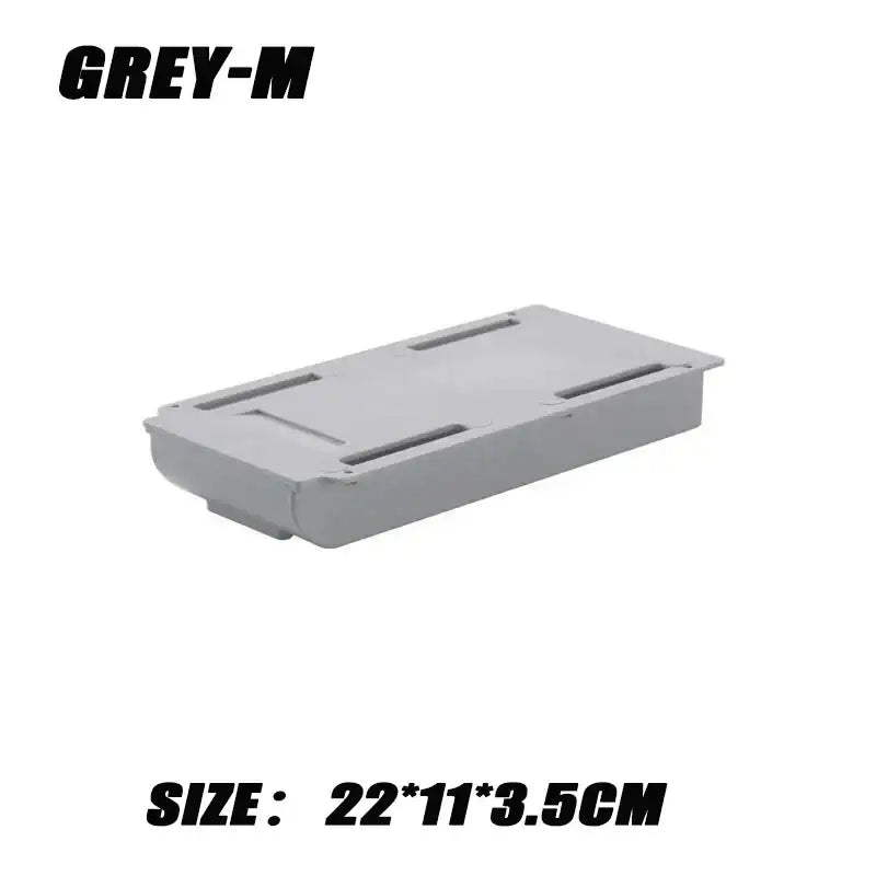 2pc White SelfAdhesive Storage Drawer Box Makeup Pencil Tray Desk Hidden Under Desk Stand Self-adhesive Under-drawer