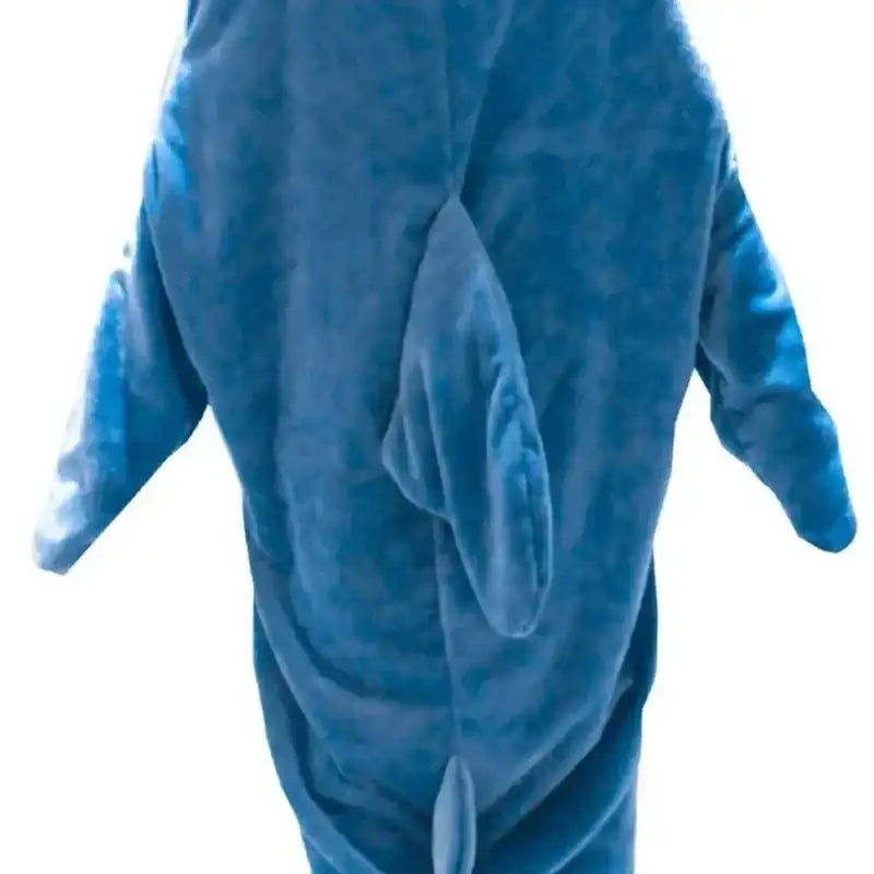 Cartoon Shark Blanket Plaid Women Pajamas Sleeping Bag Robe Shark Blanket Megalodon Gown Adult Homewear Plaid Comfy