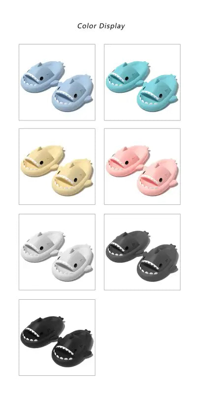 Feslishoet Shark Slippers Soft Beach Cloud Platform Women Indoor Bathroom Slides Summer Mules Outside EVA Men Shoes