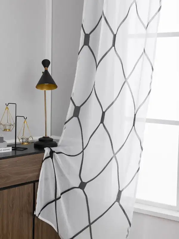 Clearance_Sheer Curtains White Korean Simple Mesh Veil for Living room Bedroom_Continuous updates