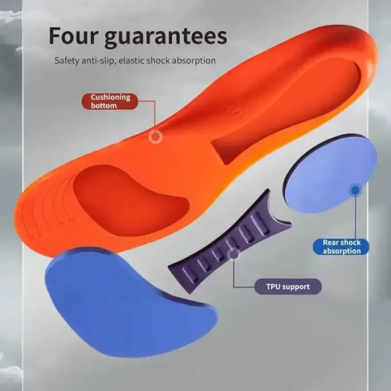 Sport Insoles for Shoes Sole Shock Absorption Deodorant Breathable Cushion Running Insoles for Feet Man Women