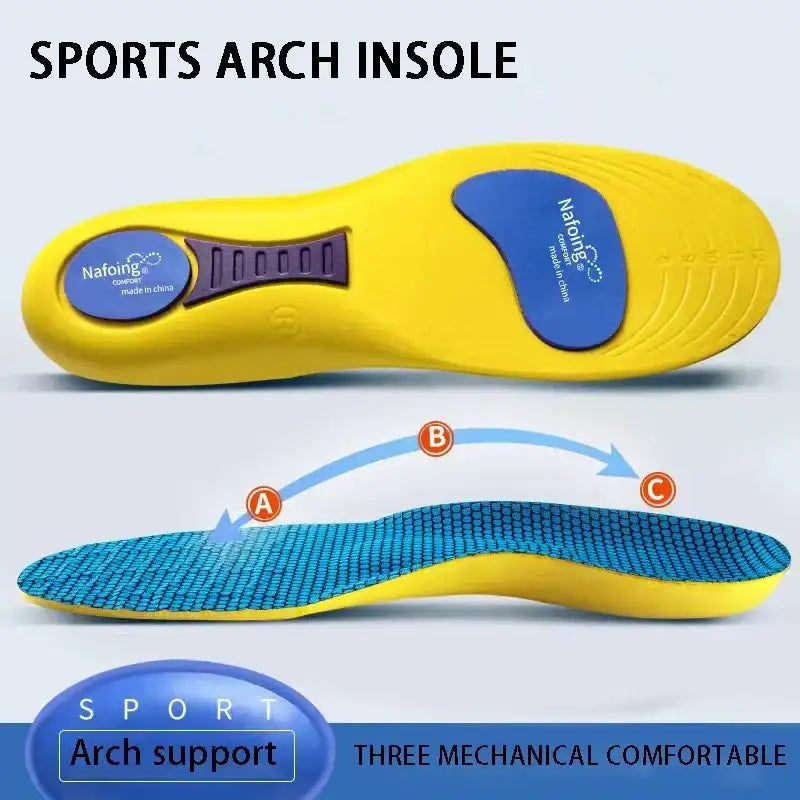Sport Insoles for Shoes Sole Shock Absorption Deodorant Breathable Cushion Running Insoles for Feet Man Women