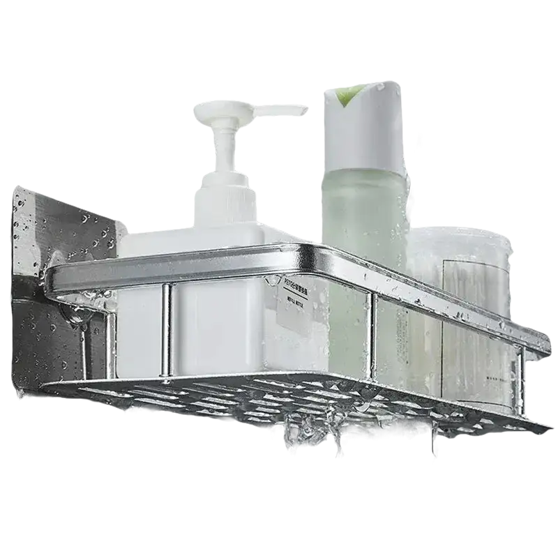 Waterproof bathroom shelf for Shower Shenanigans aluminum storage organizer solution