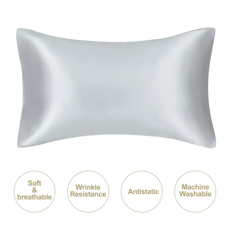 JuwenSilk silky stain pillowcase silky pillowcase natural silk pillowcase mulberry silk pillow case standard queen k
