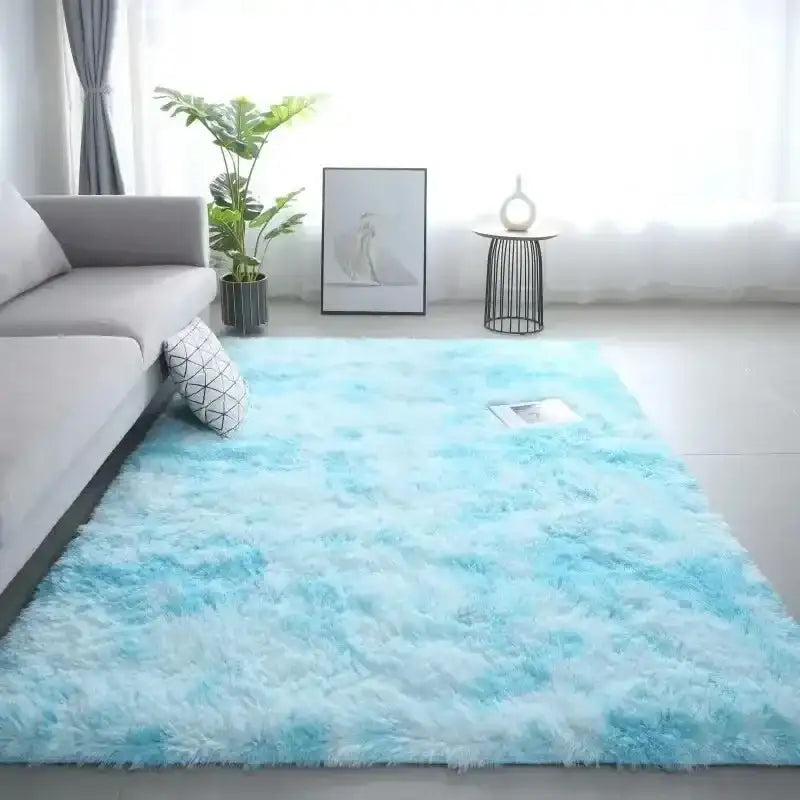 VIKAMA Gradient Soft Silk Wool Children’s Room Decorative Carpet Bedroom Living Room Decorative Not Easy to Fall