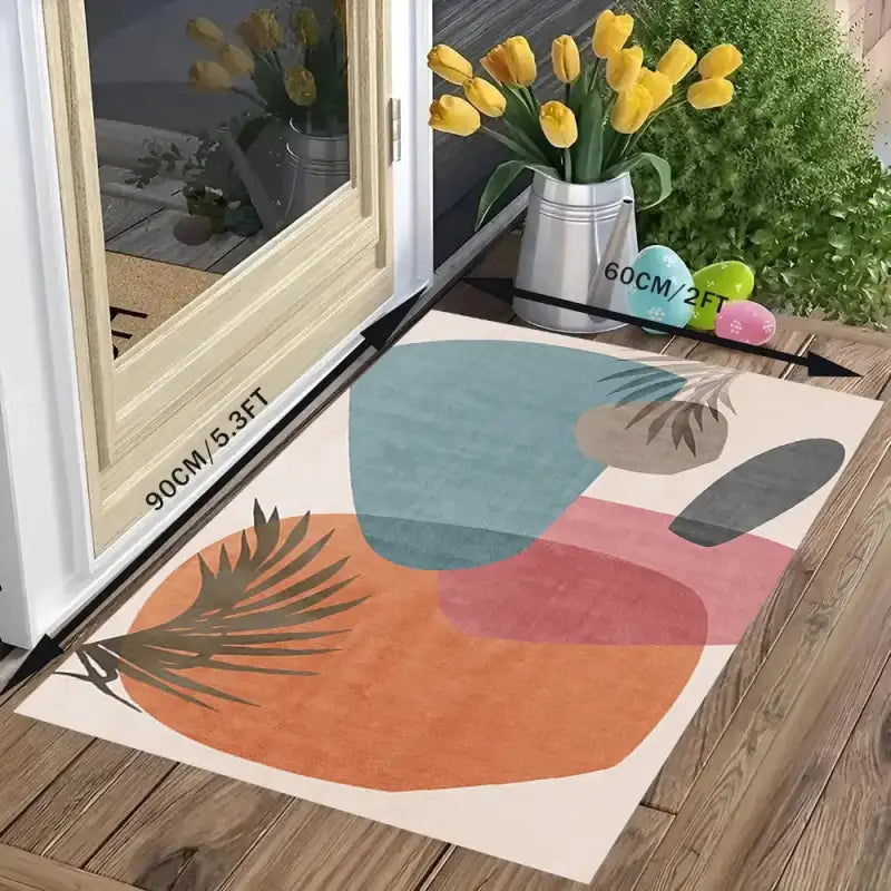 VIKAMA Gradient Soft Silk Wool Children’s Room Decorative Carpet Bedroom Living Room Decorative Not Easy to Fall