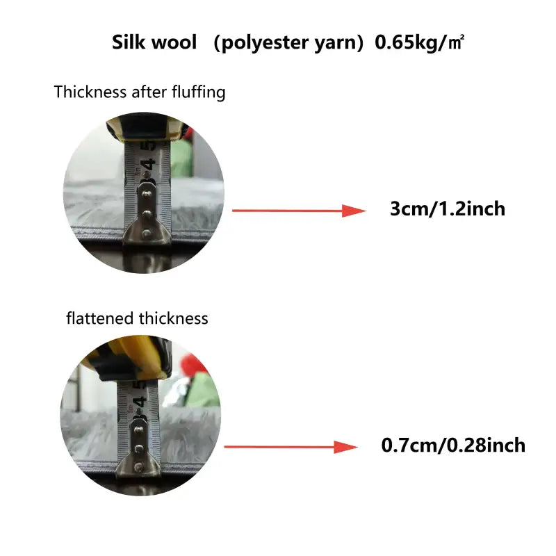 VIKAMA Gradient Soft Silk Wool Children’s Room Decorative Carpet Bedroom Living Room Decorative Not Easy to Fall