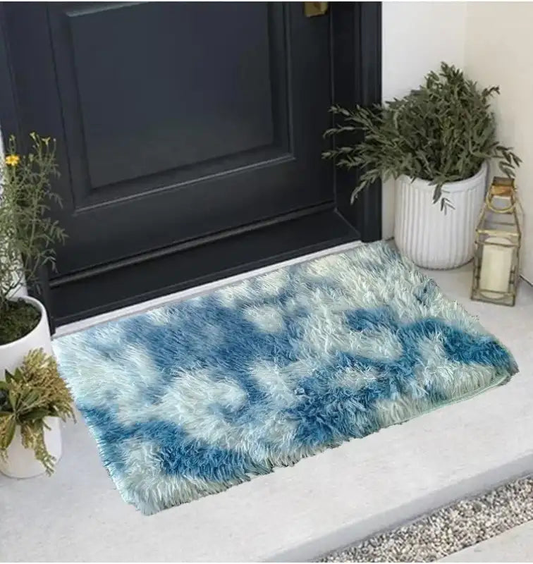 VIKAMA Gradient Soft Silk Wool Children’s Room Decorative Carpet Bedroom Living Room Decorative Not Easy to Fall