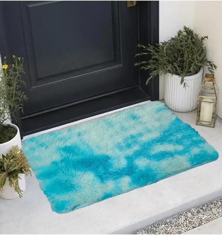 VIKAMA Gradient Soft Silk Wool Children’s Room Decorative Carpet Bedroom Living Room Decorative Not Easy to Fall