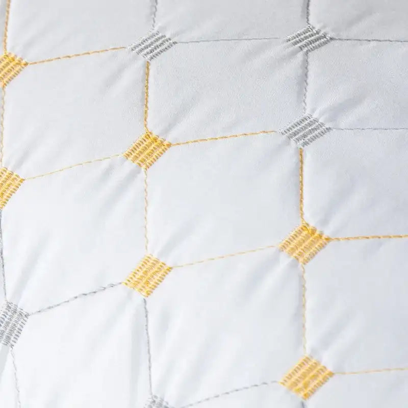 Full Sky Star Embroidered Fiber Pillow Core for Neck Protection Quick Rebound Not Easy to Deform Not Collapsing