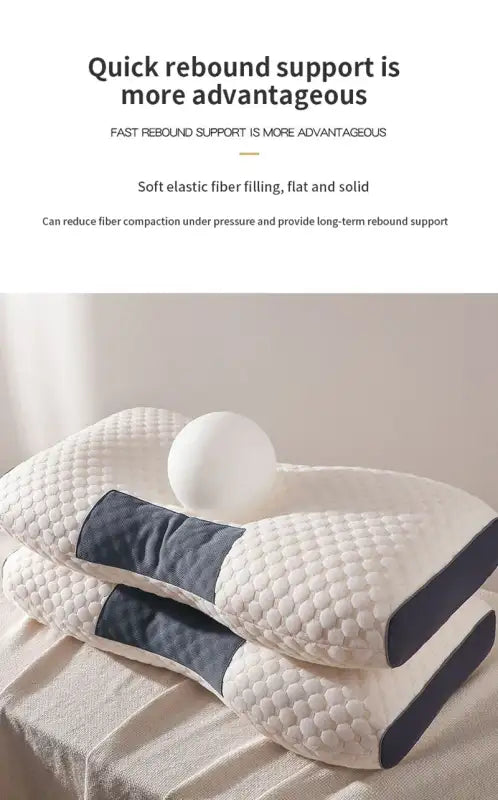 New Neck Pillow Help Sleep And Protect The Neck Cervical Orthopedic Household Soybean Fiber SPA Massage Pillow