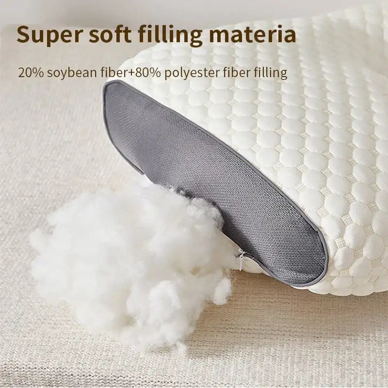 New Neck Pillow Help Sleep And Protect The Neck Cervical Orthopedic Household Soybean Fiber SPA Massage Pillow
