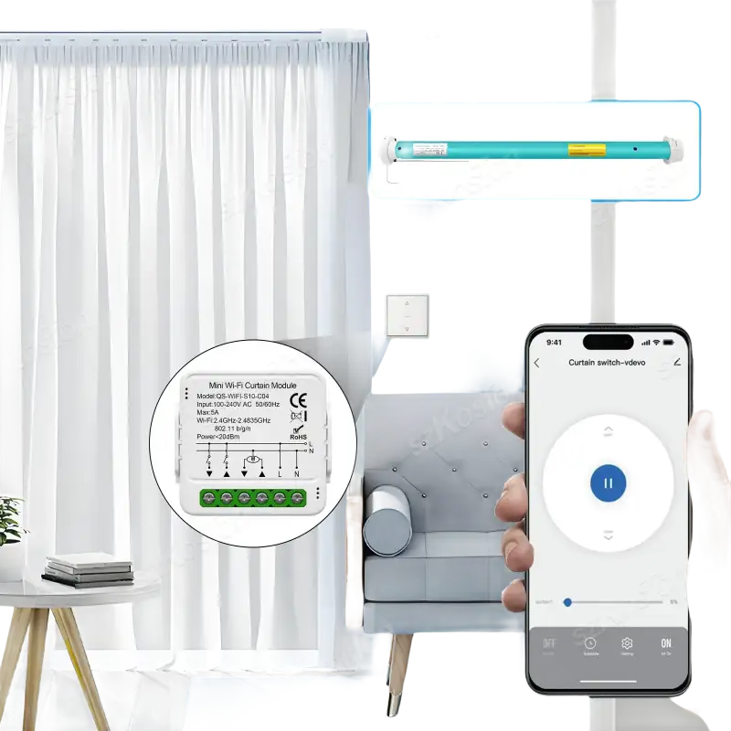 Smart curtain control system.