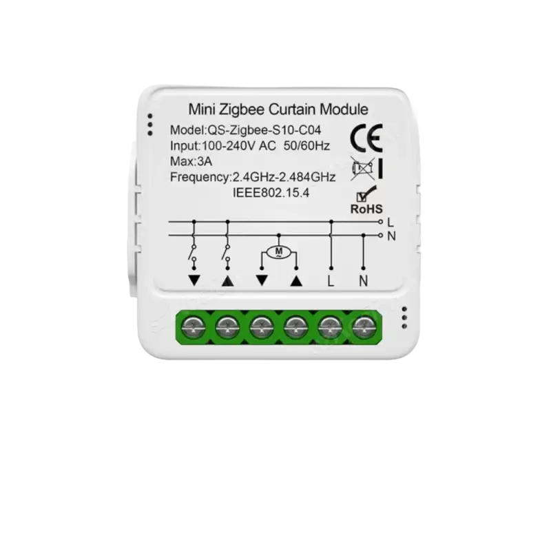 Mini Zigbee curtain module.