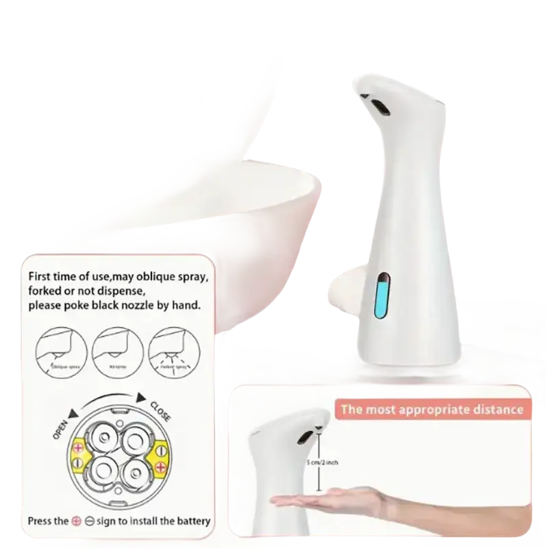 Automatic soap dispenser.