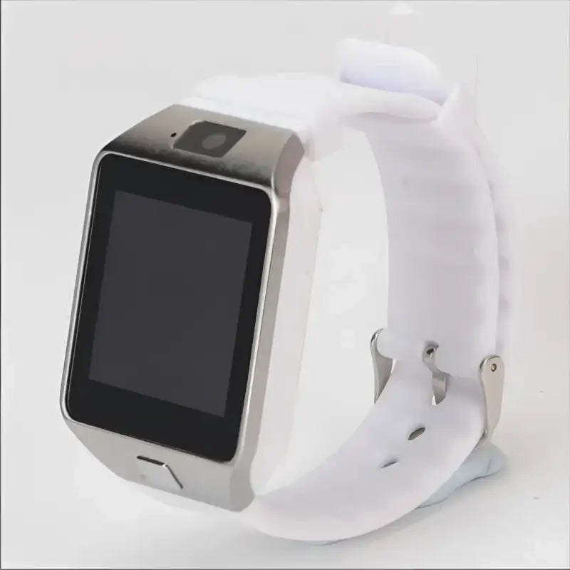 DZ09 FitPro Watch: Bluetooth Tracker & SIM Support - white