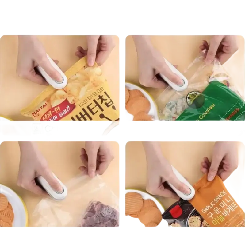 Portable bag sealer.
