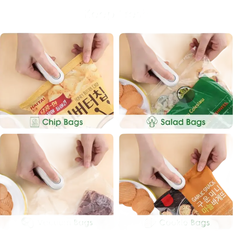 Bag sealing device demonstration.