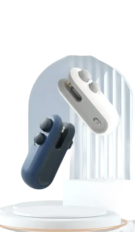 Two handheld bag sealers.