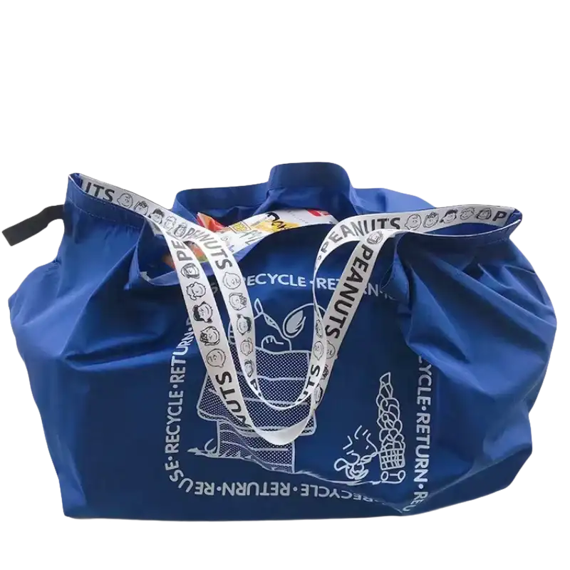 Blue Snoopy tote bag.