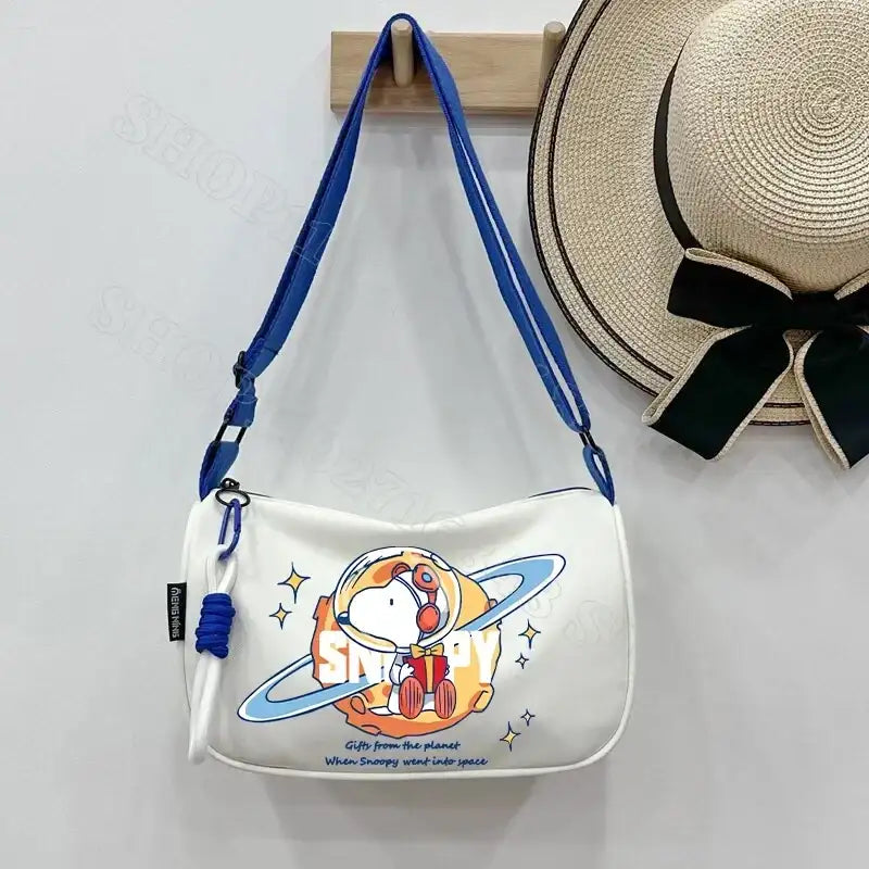 Snoopy-themed shoulder bag.