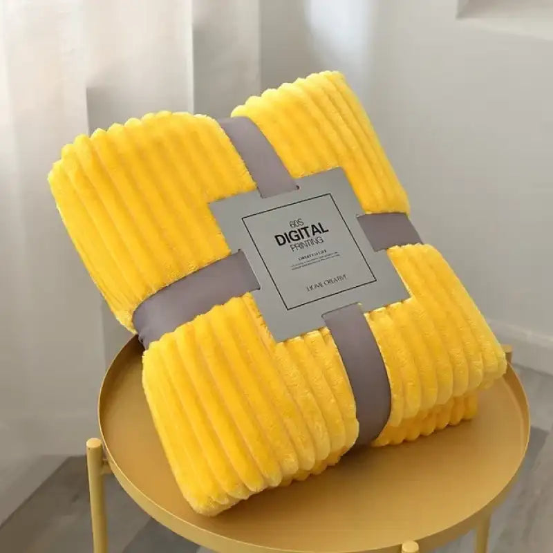 Striped Flannel Blankets For Beds Solid Pink Blue Color Soft Warm Mink Throw Sofa Cover Bedspread Beach Airplane Travel