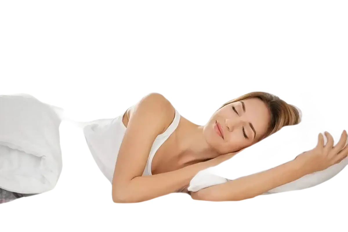 Woman sleeping peacefully.
