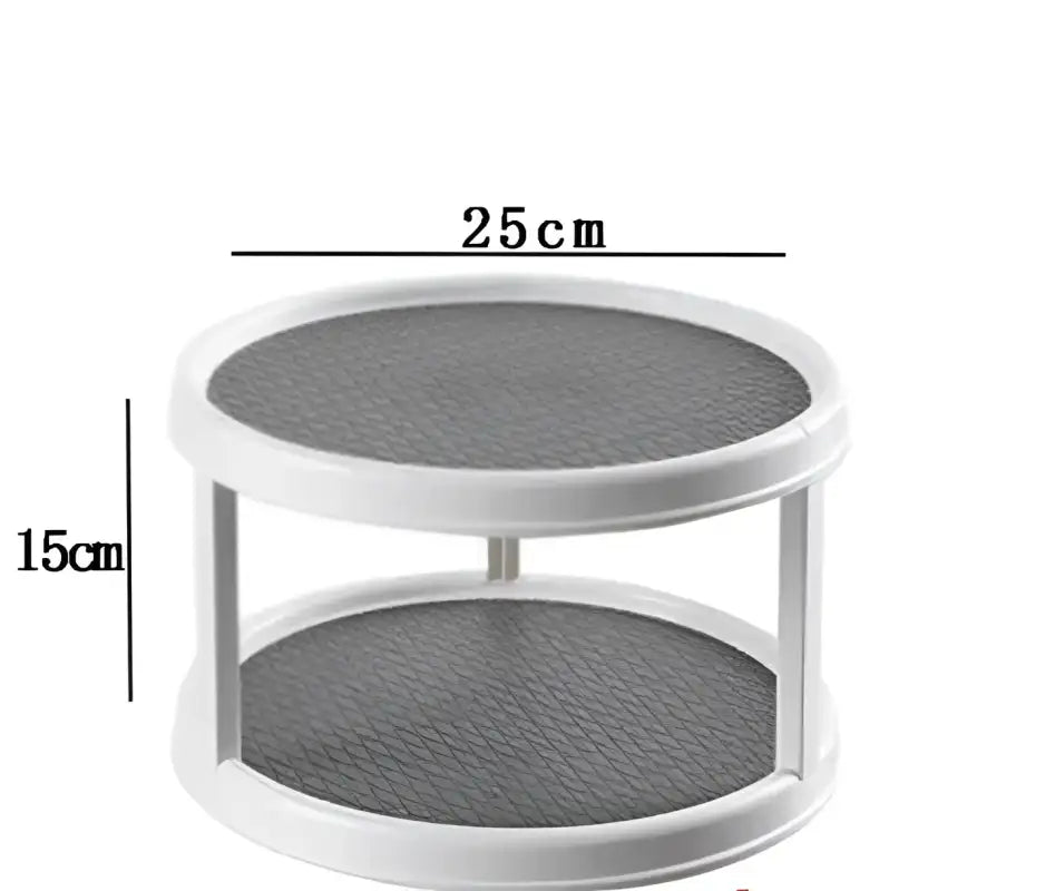 SpinShelf Spice Box - Grey / Double deck