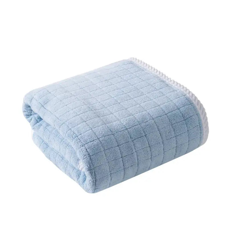 Square Spiral Bath Towel Designer Solid Color Quick Drying Water Absorbing Dry Hair Household And Daily Use Soft